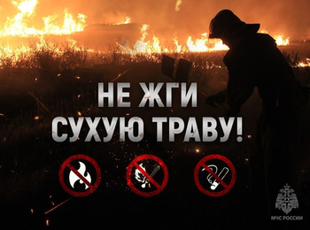 С наступлением сухой и теплой погоды возрастает риск возгорания сухой травы